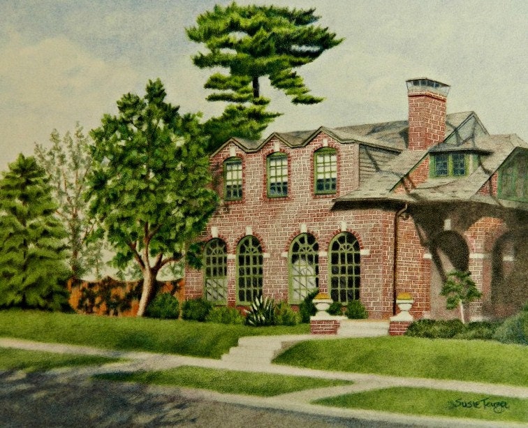 Custom House Portrait By Susie Tenzer