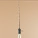 Bare Bulb Pendant Light - Edison Light Bulb - Antique Style Reproduction Wire - Minimalist Home Decor