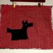 old fashioned scottie  quilt, boy or girl baby quilt, stroller blanket