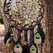 Dream Catcher Beaded with Peacock feathers