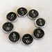 Typewriter Keys - GENUINE Vintage Keys, Set of Numbers - 2-9 - Serif keys - Smith & Corona