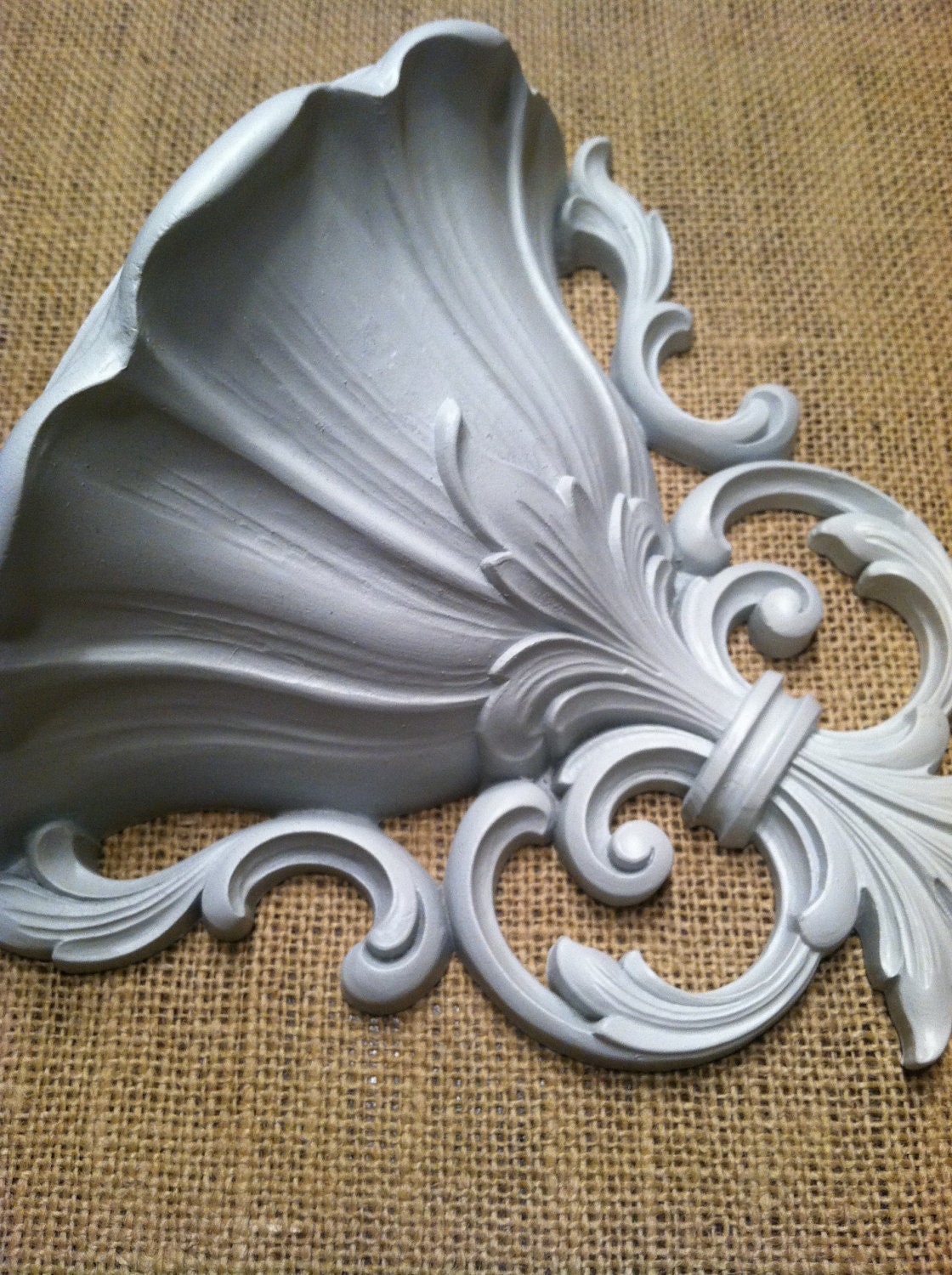 Vintage White Wall Pocket or Vase