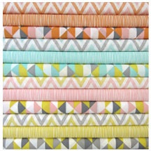 On Point in Minty (Simpatico) by Michelle Engel Bencsko for Cloud 9 Fabrics, 100% organic cotton, 1/2 yard