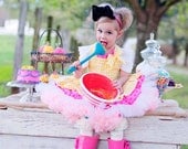 Lala Loopsy Inspired Costume, Crumbs Sugar Cookie Dress, Child's Halloween Costume