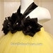 Flower girl dress Yellow Tutu Dress with Black Roses. baby tutu dress, toddler tutu dress, wedding, birthday, Newborn, 2t,3t,4t,5t
