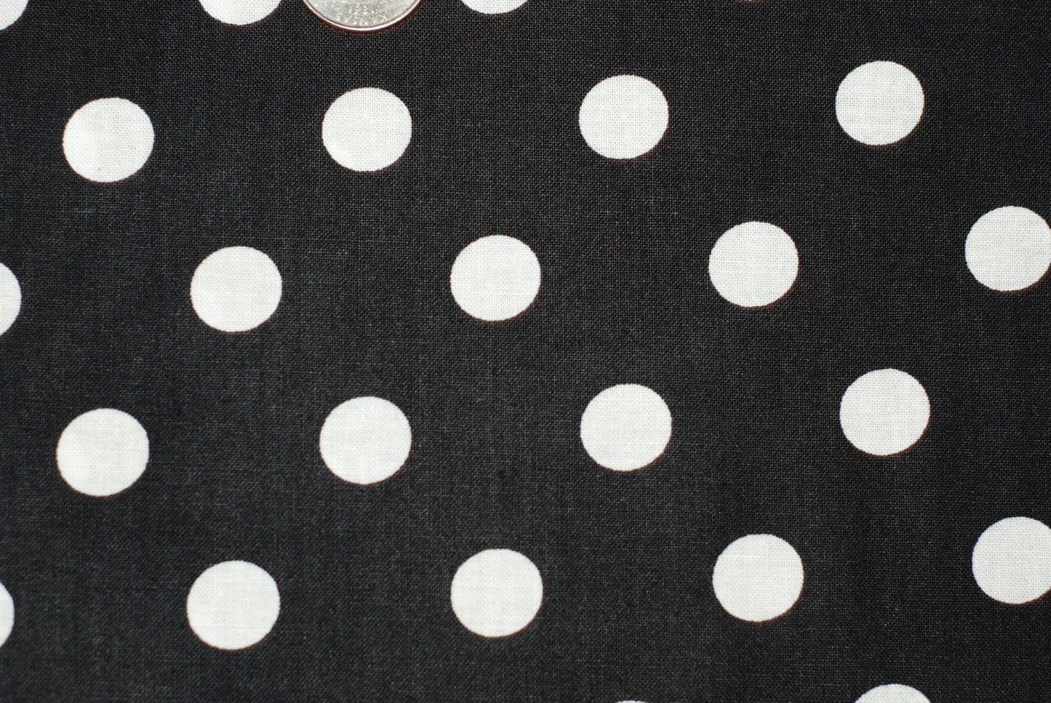 Black And White Large Polka Dot Fabric By Daleybytheyard On Etsy