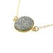 Silver Druzy Agate Necklace- Druzy Necklace