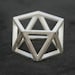 SKELETON - Sterling silver faceted modern geometric 3D printed ring