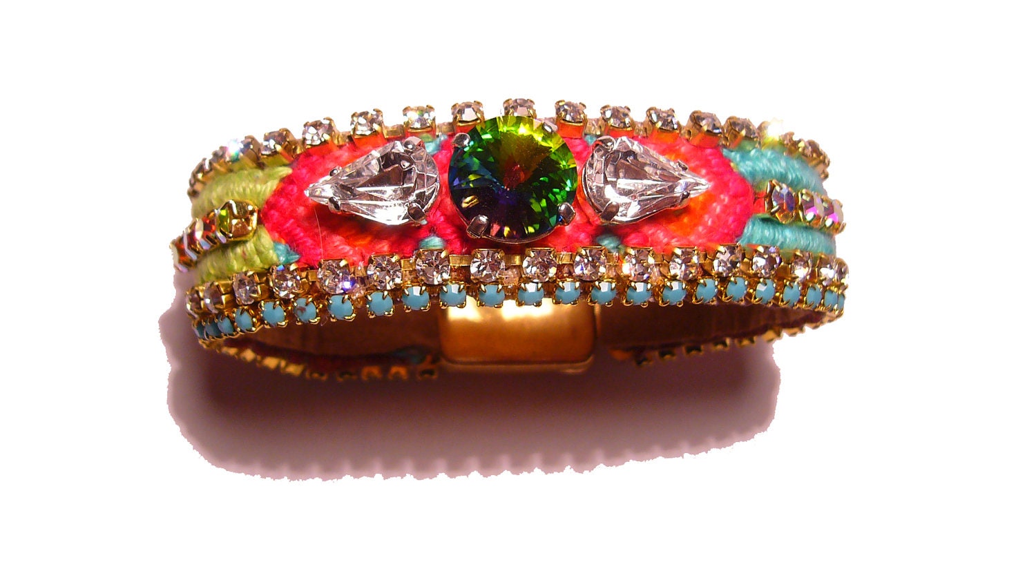 Vintage Rhinestone Friendship Bracelet - Pure Lust