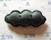 Sad Little Grey cloud 2 - Felt fridge magnet