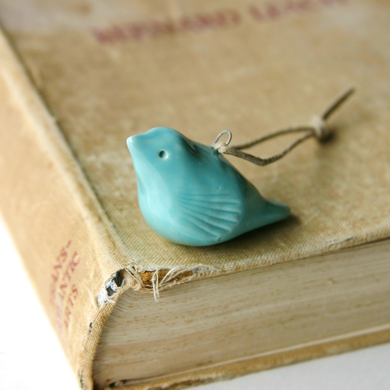Porcelain Bird Ornament - Tiffany Blue