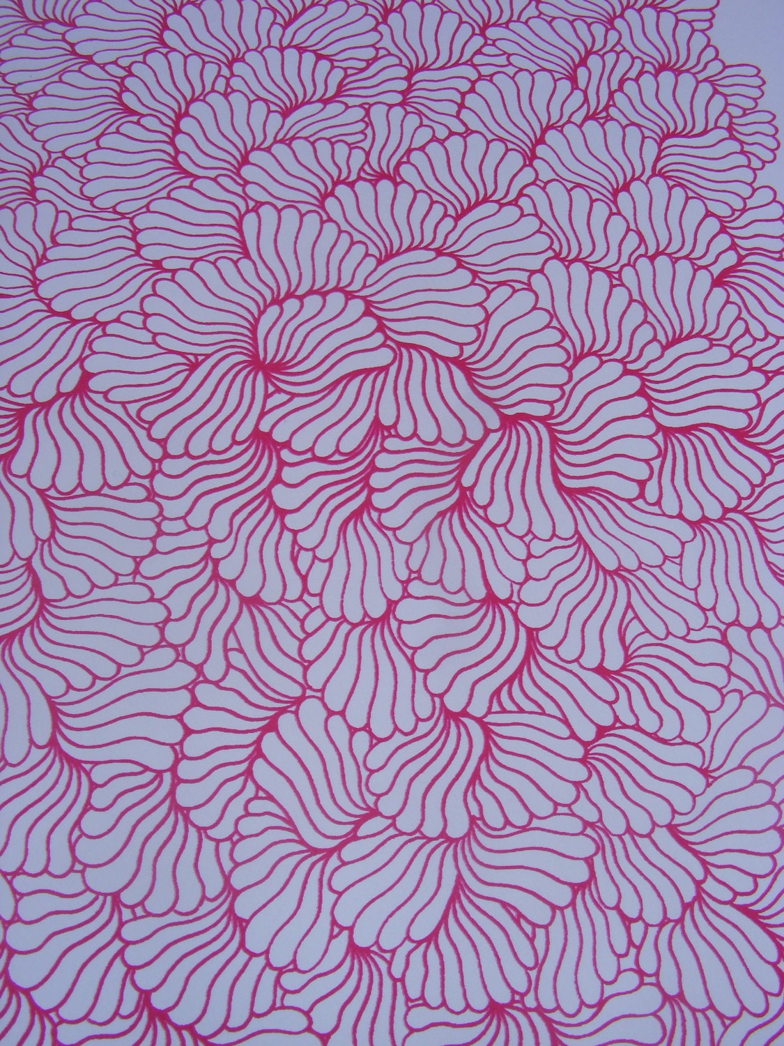 A3 Limited 'DRIP' Screenprint Majenta Pink by Pen and Gravy