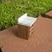 Wooden chest with faux marble top wash stand dollhouse miniature