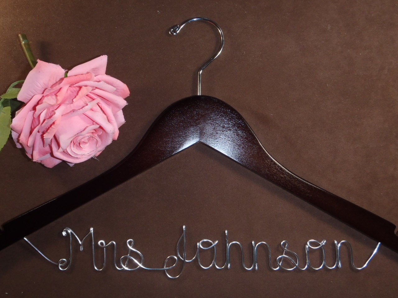 Hanger one Line, Personalized Custom Bridal Hanger, Brides Hanger, Bride, Name Hanger, Wedding Hanger, Personalized Bridal Gift