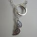 50 Shades Of Grey - Inspired Solid Sterling Silver Handcuff Masquerade Mask Lariat Necklace