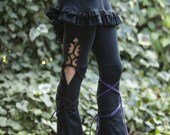 Tassel Lace Up Dance Pants - in Black or Brown - you choose your color strings