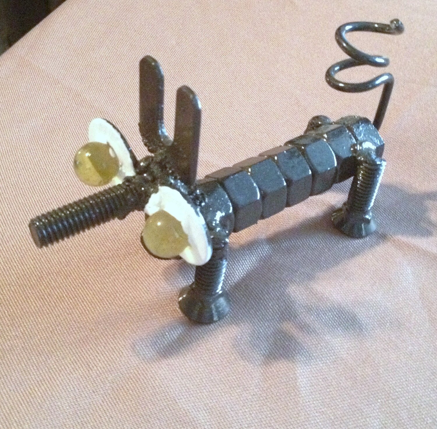 Small Recycled Metal Animal Art Sculpture by ArtByBurton on Etsy