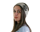 Light Brown Knit Headband with Flower - Ear Warmer - Fall Winter Fashion - Gift For Her - Women Teens Accessories