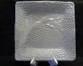 Custom Ceramic Plate, Grandma's Doily Ceramic Plate, Custom Ceramic Pottery Plate, Custom Keepsake Plate