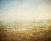 25% Off SALE Where We Were 6x9 Original Fine Art Photograph. Ocean photo, waves, beige, cream, sea, dreamy