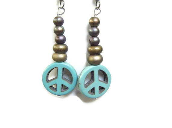 Peace Sign Earrings