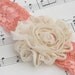 Lace Headband, Flower Headband, shabby chic rose Headband, a great New Baby Photo Prop Idea from Cwtch Bugs