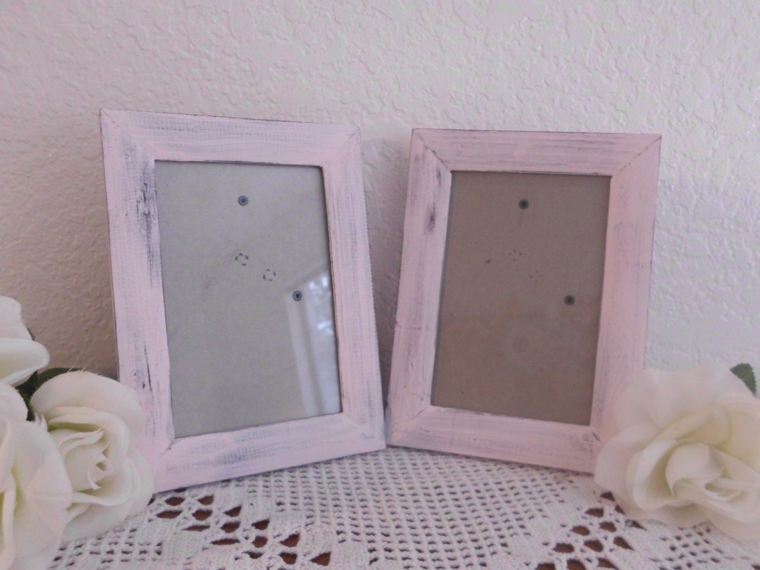 4 x 6 Pink Frame Rustic Shabby Chic Distressed Picture Photo Wedding Table Number Decoration Beach Cottage Home Decor Birthday Gift For Her