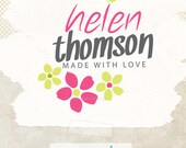 Modern pre made logo and watermark business logo ooak flower logo professional branding