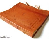 Custom Handmade Leather Photo Album, Wedding Guest Book, Wedding Album, New Born Photo Album. Large. MEMORIALIS.