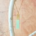 Geometric Necklace, Brass Long Rectangle Colorblock, The Durango