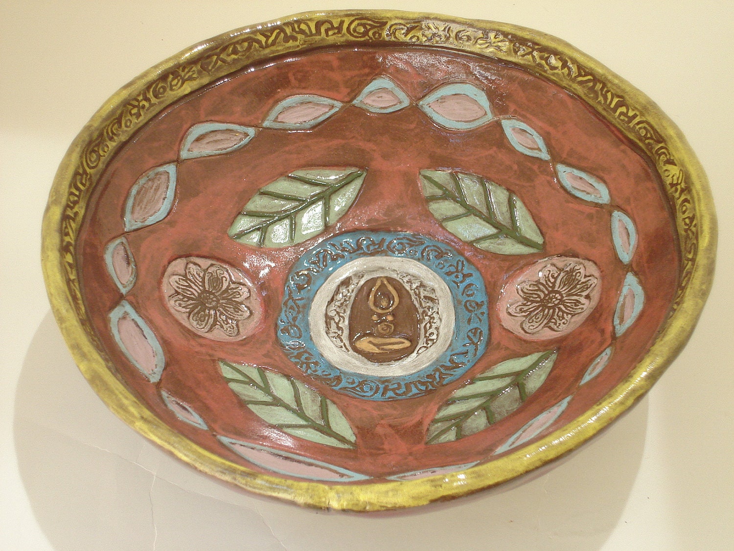 ceramic pottery bowl hand built