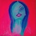 Neon Lady Painting "Other Worldly Sight" LIMITED EDITION PRINT (ready to hang) by Erin Paul