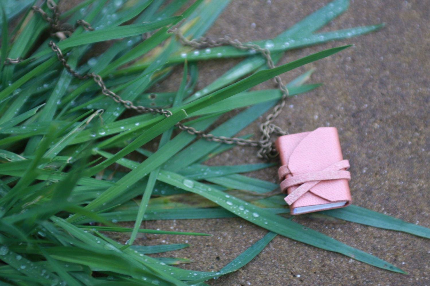 Falling stars by Rainer Maria Rilke - Mini book necklace with poem