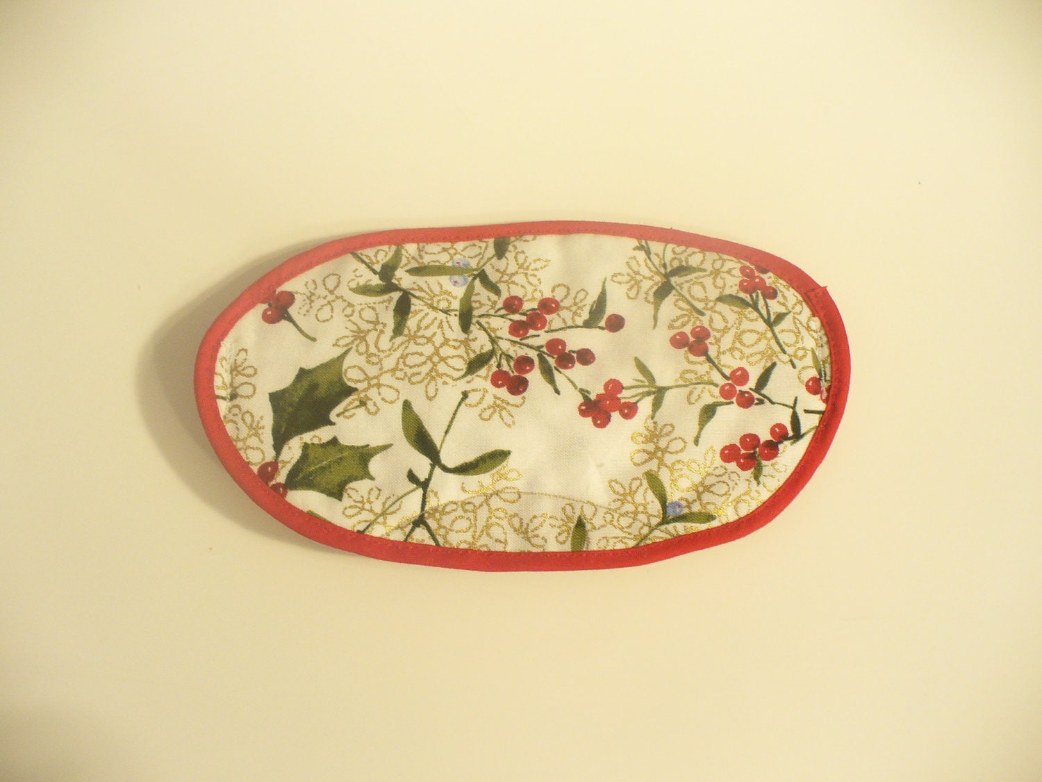 Eyemask Christmas Red Border