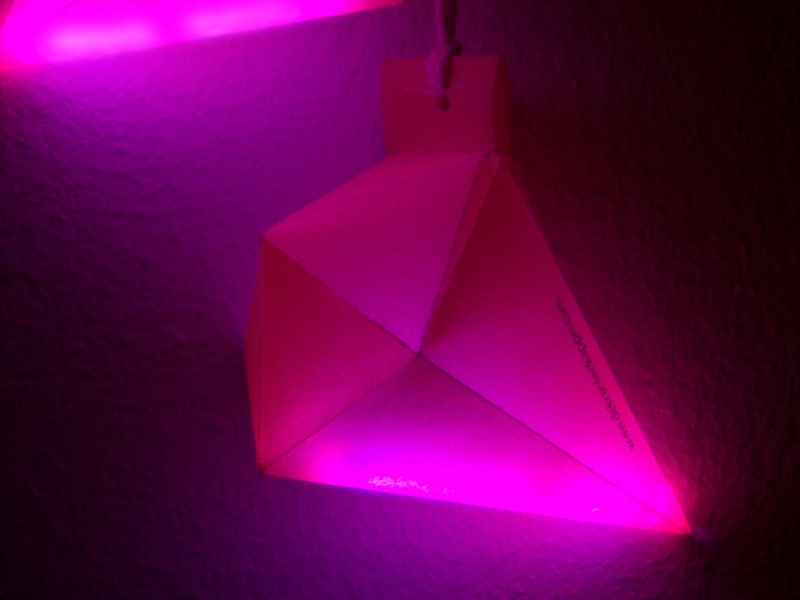 Paper Glow Gemstone diy-kit Diamond shaped