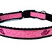 Butterfly Dog Collar 5/8" Pink Dog Collar
