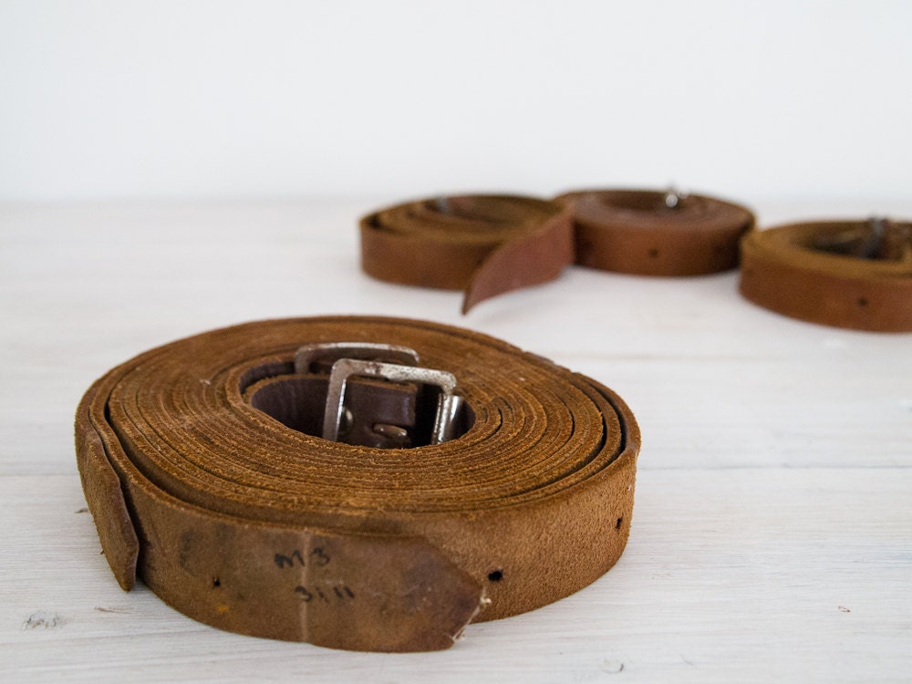 vintage brown leather belts, made in australia