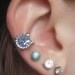 Libra's Light Sapphire Gemstone Ear Cuff