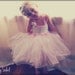 Flower Girl Dress Tulle Tutu Crochet Bodice Ballerina Baby Pink and White Size Infant to Toddler Size 3