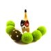 Lime Green Cyanobacteria Algae Wool Felt Catnip Cat Toy