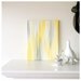 11x14 Canvas Painting- Ikat: Yellow & Grey