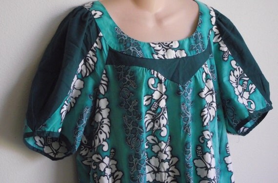 Vintage Muu muu Dress hawaiian  caftan lounge wear  XL XXL 2X