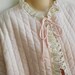 Vintage bed jacket robe pink nylon quilted Barbizon lingerie L