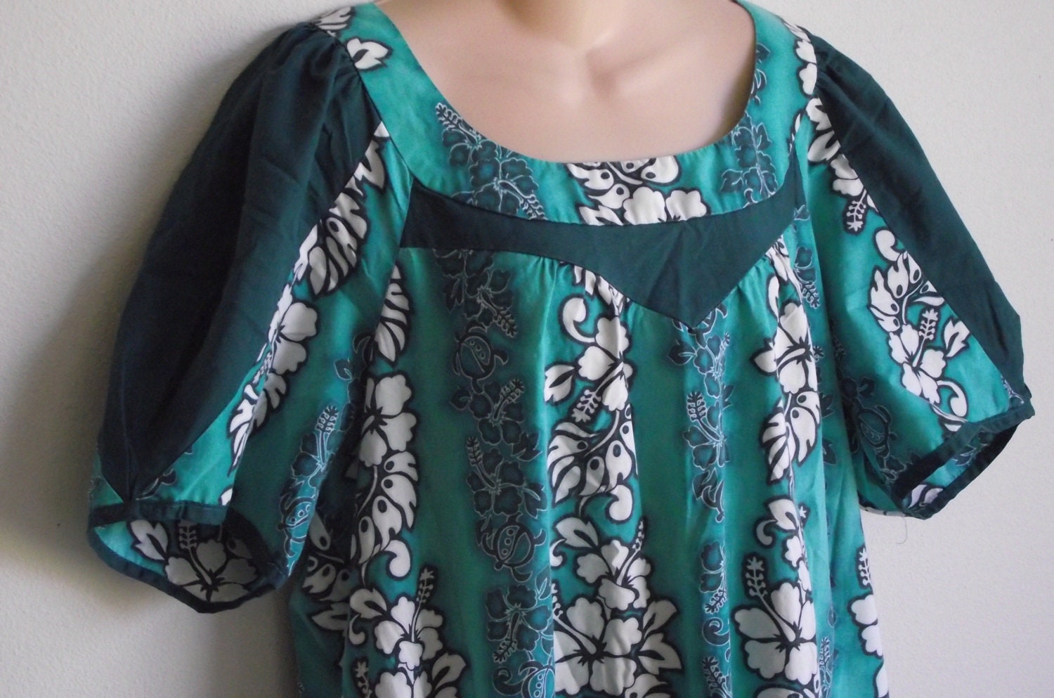 Vintage Muu muu Dress hawaiian caftan lounge wear XL XXL 2X