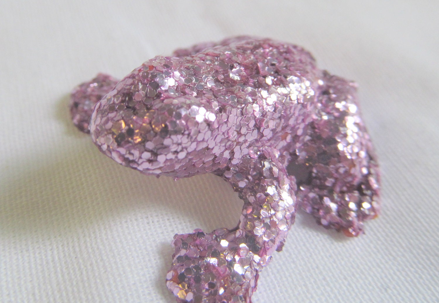Purple glitter frog