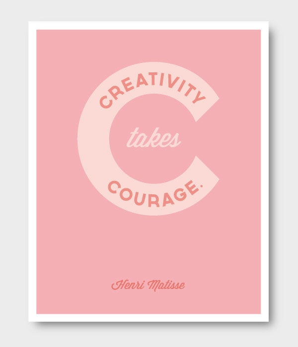creativity takes courage matisse print