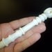 Hand Blown Glass Pipe - Unique White Glass Piece