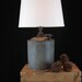 Upcycled Vintage Kerosene Can Lamp with Shade