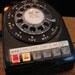 Vintage Black Rotary Phone Lamp with Blinking Multi-line Buttons