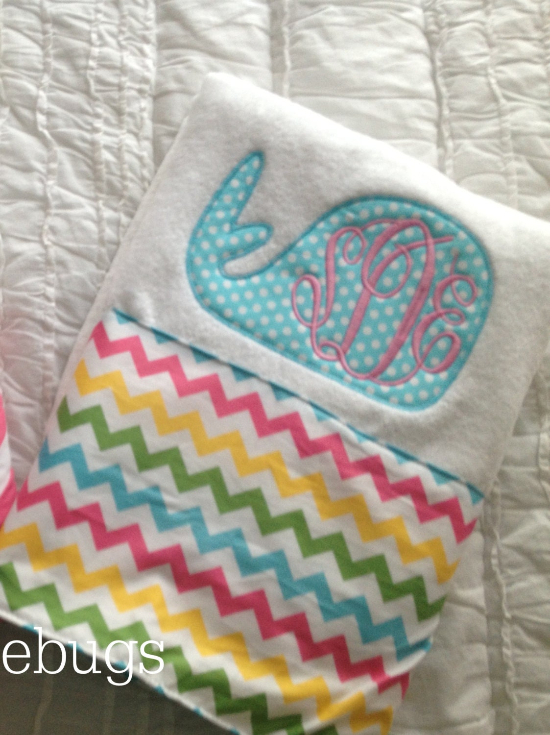 Chevron Seersucker personalized appliqued beach towel crab whale shark watermelon monogrammed monogram preppy summer beach towel